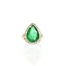 Pear Shaped Emerald Ring