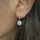 3ct Round Cut Lab Grown Diamond Dangling Earrings