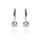 3ct Round Cut Lab Grown Diamond Dangling Earrings