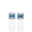 Mens Cufflinks with Topaz and Diamond