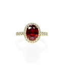 Pigeon Blood Ruby Engagement Ring