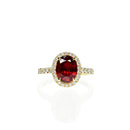 Pigeon Blood Ruby Engagement Ring