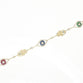 Multi Gemstone Evil Eye Hamsa Bracelet