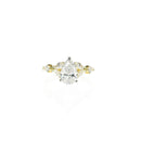 Art Deco Pear Shaped Diamond Engagment Ring