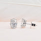 4ct Oval Shape Lab Grown Diamond Earrings