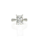 4ct Lab Grown Radiant Cut Diamond Ring