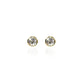 0.50ct Bezel Set Certified Round Diamond Earrings