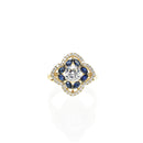 Art Deco Cushion Cut Diamond Ring