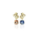 Tanzanite & Tourmaline Swirl Ear Cuffs