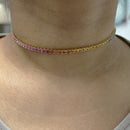 Rainbow Sapphire Choker