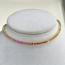 Rainbow Sapphire Choker