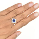 Antique Style Blue Sapphire Ring