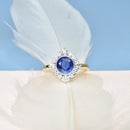 Antique Style Blue Sapphire Ring