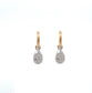 Lab Grown Diamond Earrings with 0.60ct Pear Shaped Diamonds