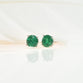 Classic Round Emerald Studs