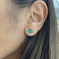 Classic Round Emerald Studs