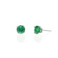 Classic Round Emerald Studs