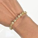 Fancy Yellow Cushion Cut Diamond Bracelet