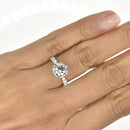 1.8ct Round Shaped Pave Engagement Ring