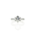 1.8ct Round Shaped Pave Engagement Ring