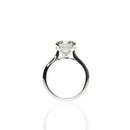 2ct Diamond Engagement Ring with Knife Edge Band