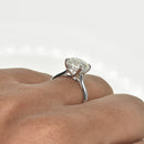 2ct Diamond Engagement Ring with Knife Edge Band