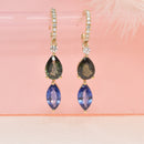 Dangling Sapphire Earrings