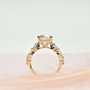 3ct Lab Grown Diamond Ring with marquise and round diamond band