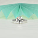 Gorgeous 6-prong Set Engagement Ring with Split Shank