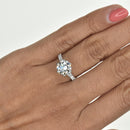 Gorgeous 6-prong Set Engagement Ring with Split Shank