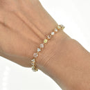 Natural Coloured Mixed Shaped Diamond Bracelet