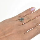 Natural Teal Sapphire Oval Shaped