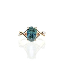 Natural Teal Sapphire Oval Shaped