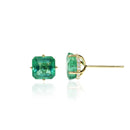 2ct Square Emerald Earrings