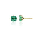 2ct Square Emerald Earrings