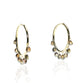 Dangling Briolette Hoop Earrings