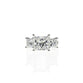 Lab Grown Diamonds Trilogy Ring with 3.5ct Princess Cut