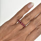 Oval Shaped Ruby Eternity Ring