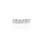 Lab Grown Diamond Half Eternity Ring with 0.33ct Heart Shape Diamonds