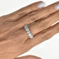 Lab Grown Diamond Half Eternity Ring with 0.33ct Heart Shape Diamonds