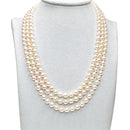 3 Strands 6.5mm Akoya Pearl Necklace