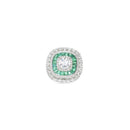 Emerald & Diamond Cocktail Ring