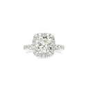 Cushion Cut Diamond Halo Ring