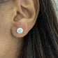 2ct Round Lab Grown Diamond Earrings with 6 Prongs