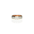 Asscher Cut Men's Wedding Band