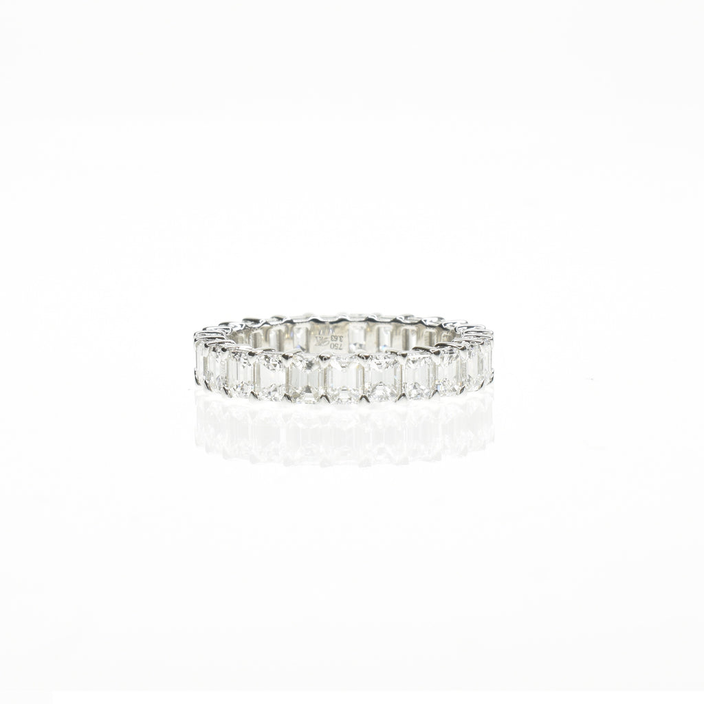 Lab Grown Diamond Eternity Ring with Emerald Cuts NIYA K