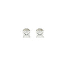 Princess Cut Solitaire Earrings